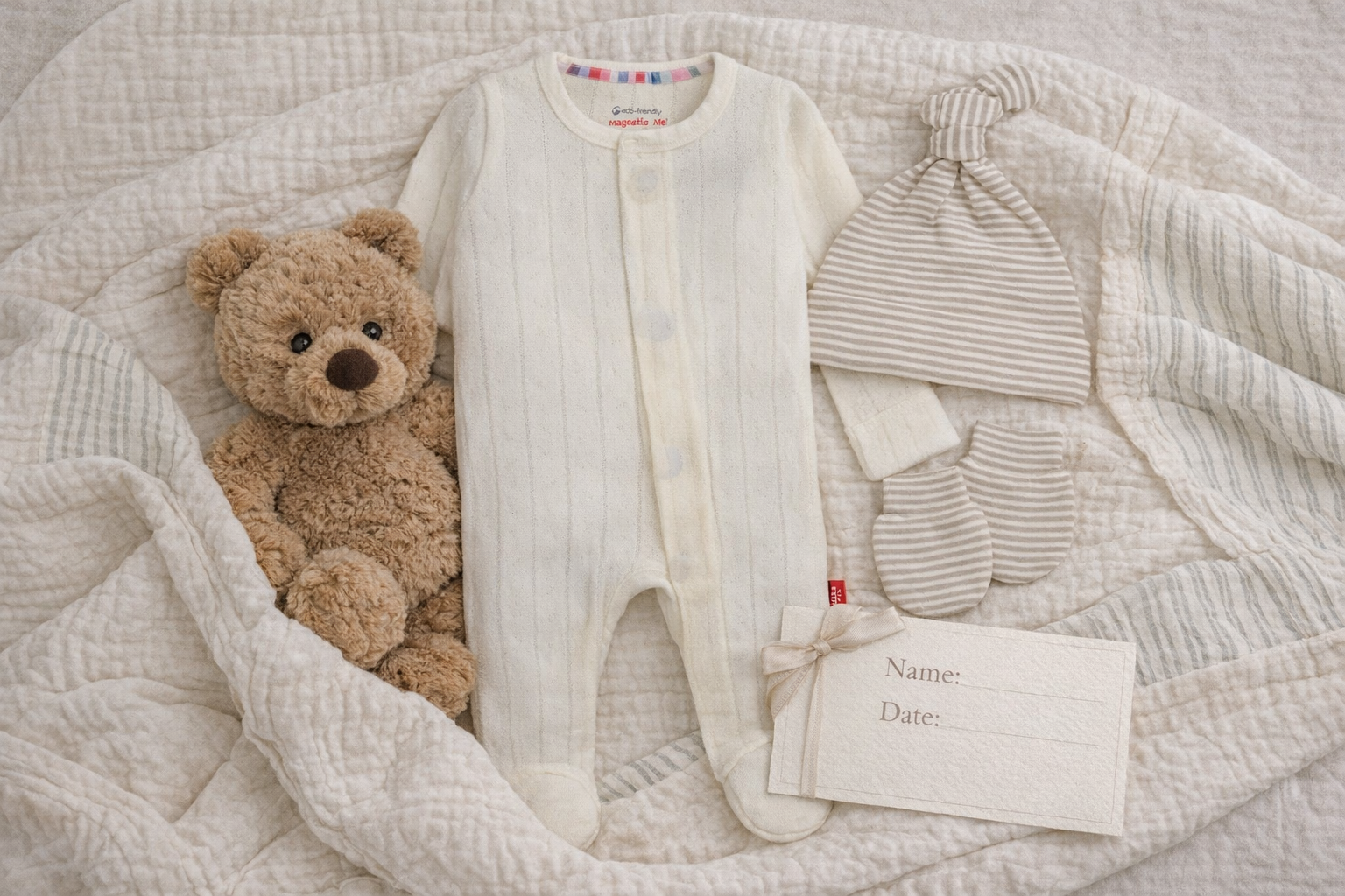 Ivy & Stone “Bring Baby Home” Gift Box Neutral Newborn Essentials Set